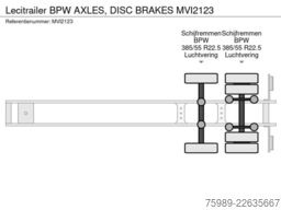 Lecitrailer BPW AXLES, DISC BRAKES