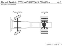 Renault T460 vin:  VF611A161LD033623,  592852 km