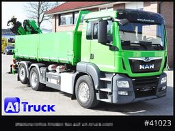 MAN TGS 26.460 LL  Kipper Kran Funk Lenkachse,