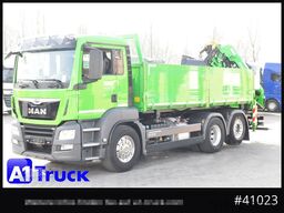 MAN TGS 26.460 LL  Kipper Kran Funk Lenkachse,
