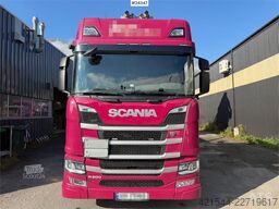 Scania R500 8x4 vacuum truck w/ Coke body, blowing equipm