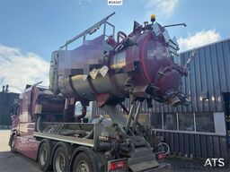 Scania R500 8x4 vacuum truck w/ Coke body, blowing equipm