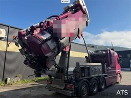 Scania R500 8x4 vacuum truck w/ Coke body, blowing equipm