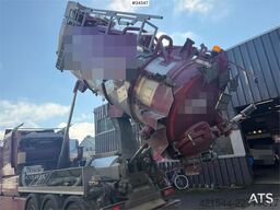 Scania R500 8x4 vacuum truck w/ Coke body, blowing equipm