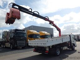 FUSO 7 C 18 Kipper 3,9m/Palfinger Kran/Greifer/2xAHK