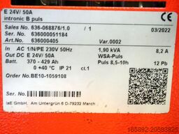 INDUSTRIE AUTOMATION intronic B puls E 24V/50A