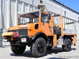 Unimog U1650  Kran Hiab 100 Seilwinde 6 Ersatzreifen
