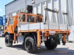 Unimog U1650  Kran Hiab 100 Seilwinde 6 Ersatzreifen