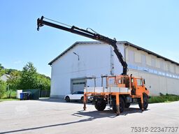Unimog U1650  Kran Hiab 100 Seilwinde 6 Ersatzreifen