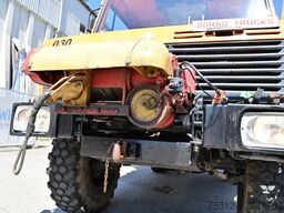 Unimog U1650  Kran Hiab 100 Seilwinde 6 Ersatzreifen