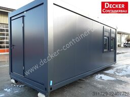 Decker Containerbau Bürocontainer 20ft, auf ABR, sofort