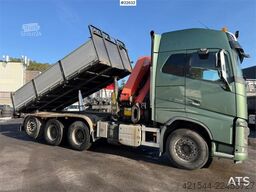 Volvo FH16 8x4 Tridem Crane Truck with 2014 26 t/m Palfi