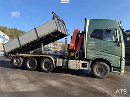 Volvo FH16 8x4 Tridem Crane Truck with 2014 26 t/m Palfi