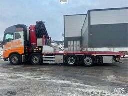 Volvo FH crane truck 8x2 w/ 95 t/m crane, jib and winch,