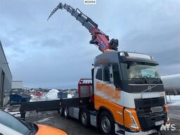Volvo FH crane truck 8x2 w/ 95 t/m crane, jib and winch,