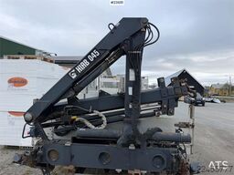 Volvo FL6 crane truck w/ 2000 HIAB 045 crane and two set