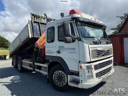 Volvo FM 6x2 crane truck with tipper and a 20t/m Palfing