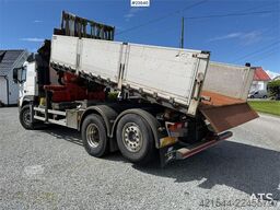 Volvo FM 6x2 crane truck with tipper and a 20t/m Palfing