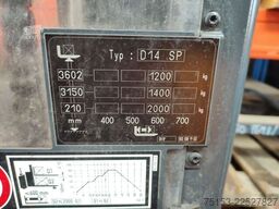 Linde D14SPi/133 mit Wiegesystem von RAVAS