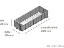  BMP Bohemia 21cbm Behälter Mulde Absetzcontainer
