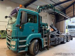 MAN TGS 26.360 6x2 HOOKLIFT + CRANE TEREX ATLAS TLC...