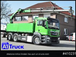MAN TGS 26.460 LL  Kipper Kran Funk Lenkachse,
