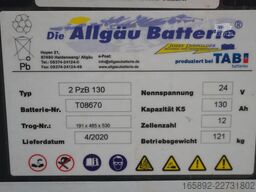ALLGÄU BATTERIE 24 Volt 2 PzB 130 Ah