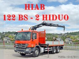 MERCEDES-BENZ ACTROS 2636*HIAB 122 BS-2 HIDUO + FUNK/6x4 * TOP