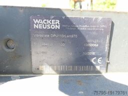 WACKER Rüttelplatte DPU 110rLem970 Baumaschine inkl. Fe