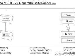 Iveco ML 80 E 22 Kipper 3 Seiten AHK Euro 5