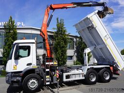 Mercedes-Benz Arocs 2636 / 6x4 / HDS Fassi / 3-Way Tip