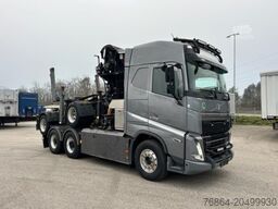 VOLVO FH 16 650 6X4 LANGHOLZZUG + DOLL M2K-9L NACHLäUFER MIT PALFINGER EPSILON S260C96, I-SHIFT, RETARDER,
