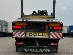 VOLVO FH 16 650 6X4 LANGHOLZZUG + DOLL M2K-9L NACHLäUFER MIT PALFINGER EPSILON S260C96, I-SHIFT, RETARDER,