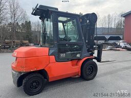 Toyota 42-7FD45 forklift – 9355 hours – 5.5 meter lifting