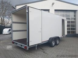 trailershop Werkstatt Koffer Tür mobil Lager 550x200x210cm