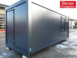 Decker Containerbau Bürocontainer 20ft, auf ABR, sofort