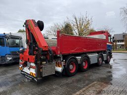 Scania R580 V8 8X4 Kipper Kran Palfinger 22002