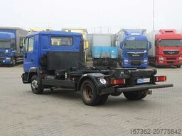 MAN LE 8.145 LC, EURO 3, HOOK CONTAINER, PNEU 80%