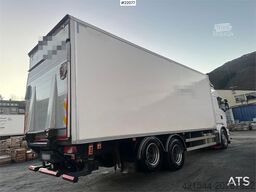 Scania G480 6x2 box truck with full side opening.
