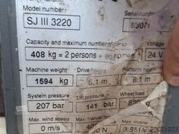 Skyjack SJ III 3220 Hebebühne AH 7,95 m Defekt!