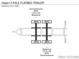 Hapert 2 AXLE FLATBED TRAILER