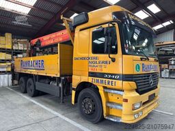 MERCEDES-BENZ ACTROS 3340 PRITSCHE + PALFINGER PK 33000 / SEIL