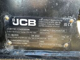 JCB JCB H 19C-1, verstell Fahrwerk, 3 Löffel