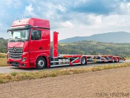 MERCEDES-BENZ Actros mit Anhänger für 6 PKW