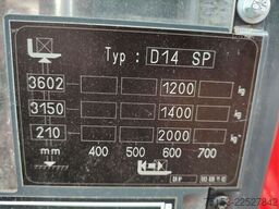 Linde D14SPi/133 (ohne Batterie, ohne Wiegesystem)