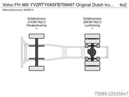 Volvo FH 460 YV2RTY0A5FB709497 Original Dutch truck! ...