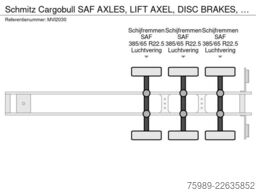 Schmitz Cargobull SAF AXLES, LIFT AXEL, DISC BRAKES, AIR SUSPENSION
