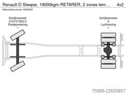 Renault D Sleeper,  19000kgm RETARER, 2 zones temperatu...
