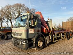 Renault 3-Achs Plattform-LKW Fassi F230XP Kran EZ 2007