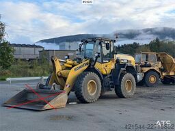 Komatsu WA320-8E0 wheel loader w/ lever steering and a buc